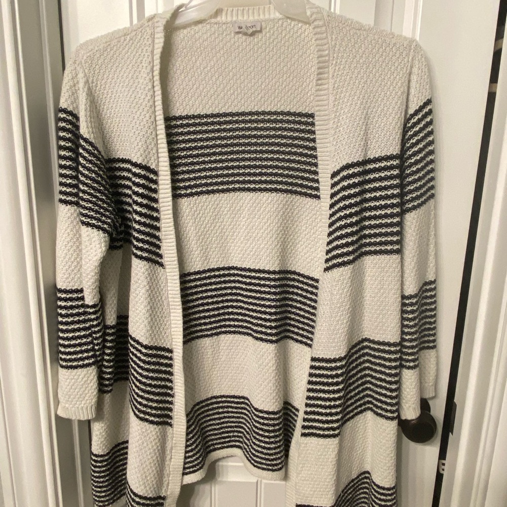 Women's Striped Cardigan Sweater